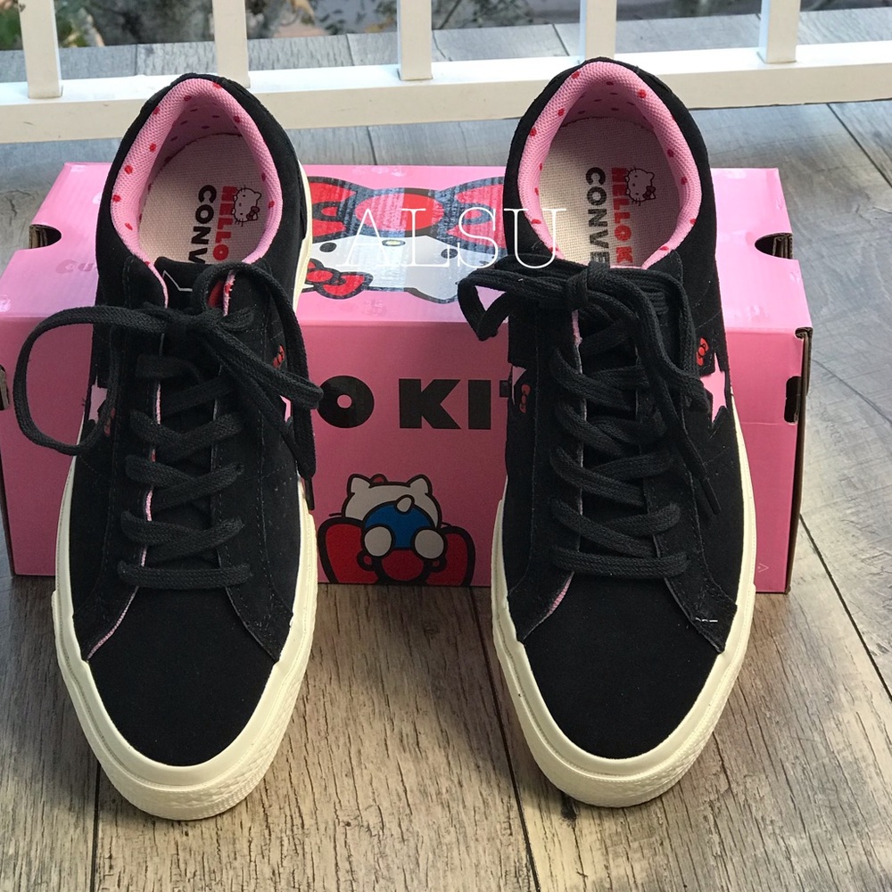 Conv&Hello Kitty One Star OX 38c Black PrismPink W - Picture 5 of 8